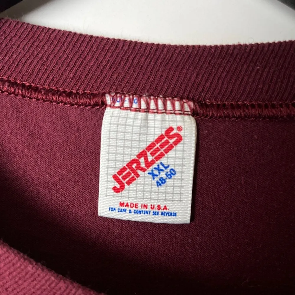 Vintage 80s 90s Academy of Real Estate T Shirt Red Extra Large XL USA Solid Logo - Image 4