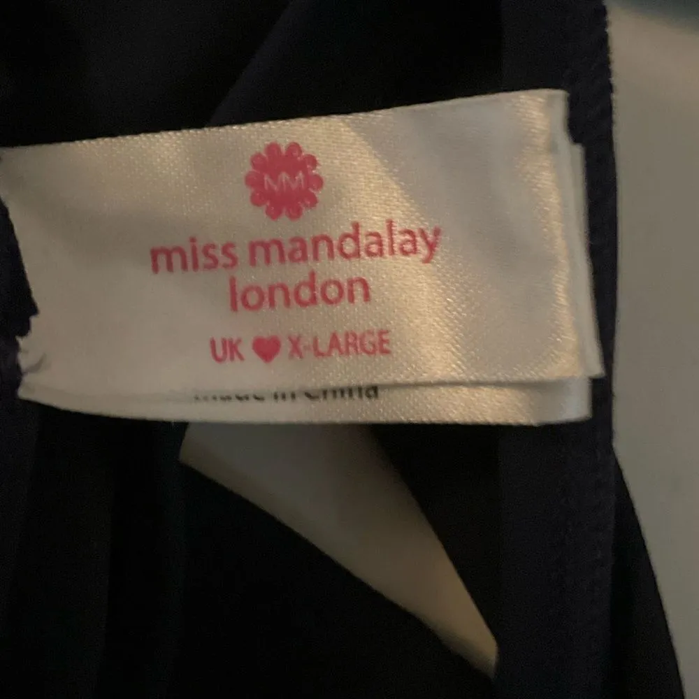 NEW Miss Mandalay Iconic Ring Brief Bottoms Blue Size XL - Image 10