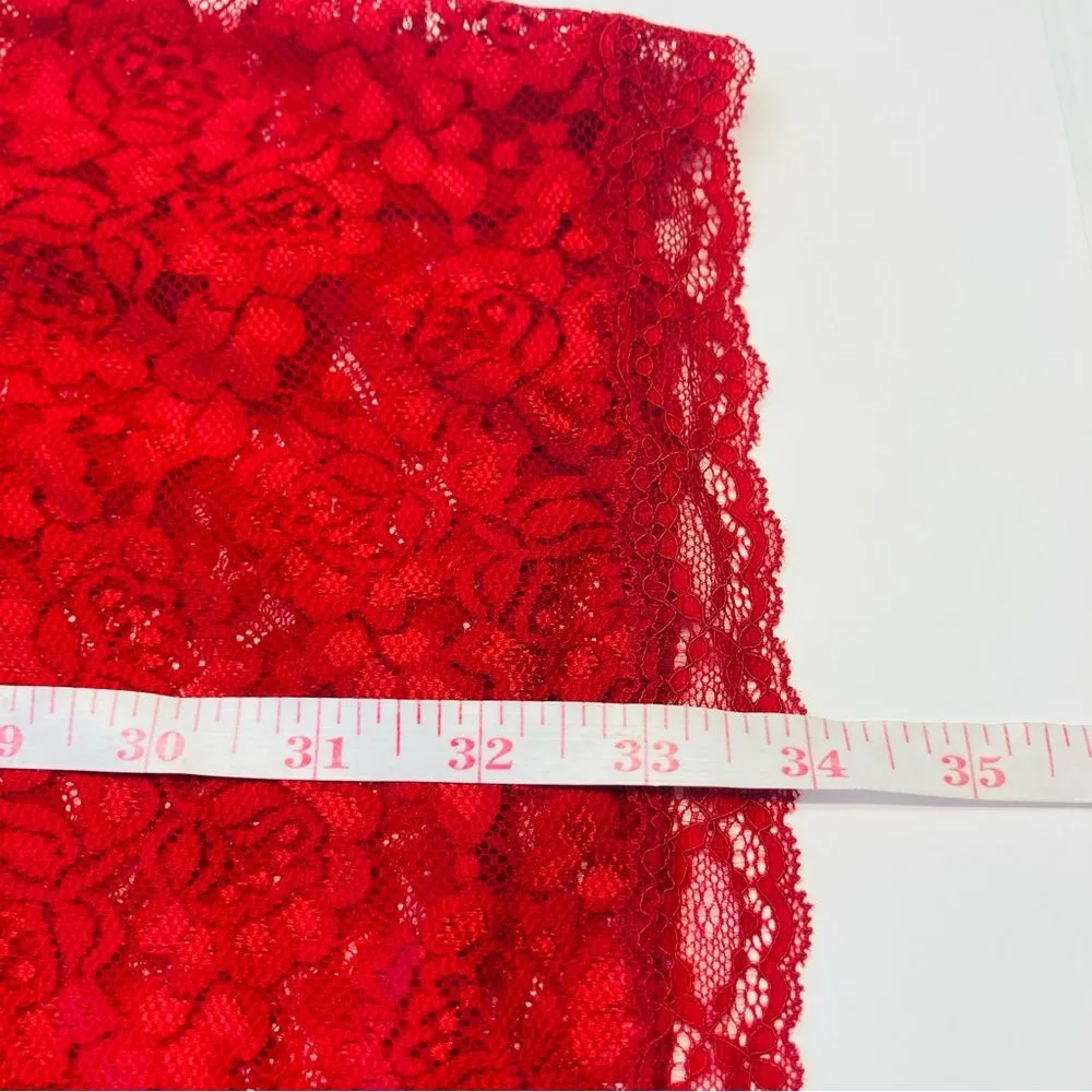 Torrid Simply All Over Lace Romper Sexy Womens Plus Size 2‎ 2X Jester Red NEW - Image 11