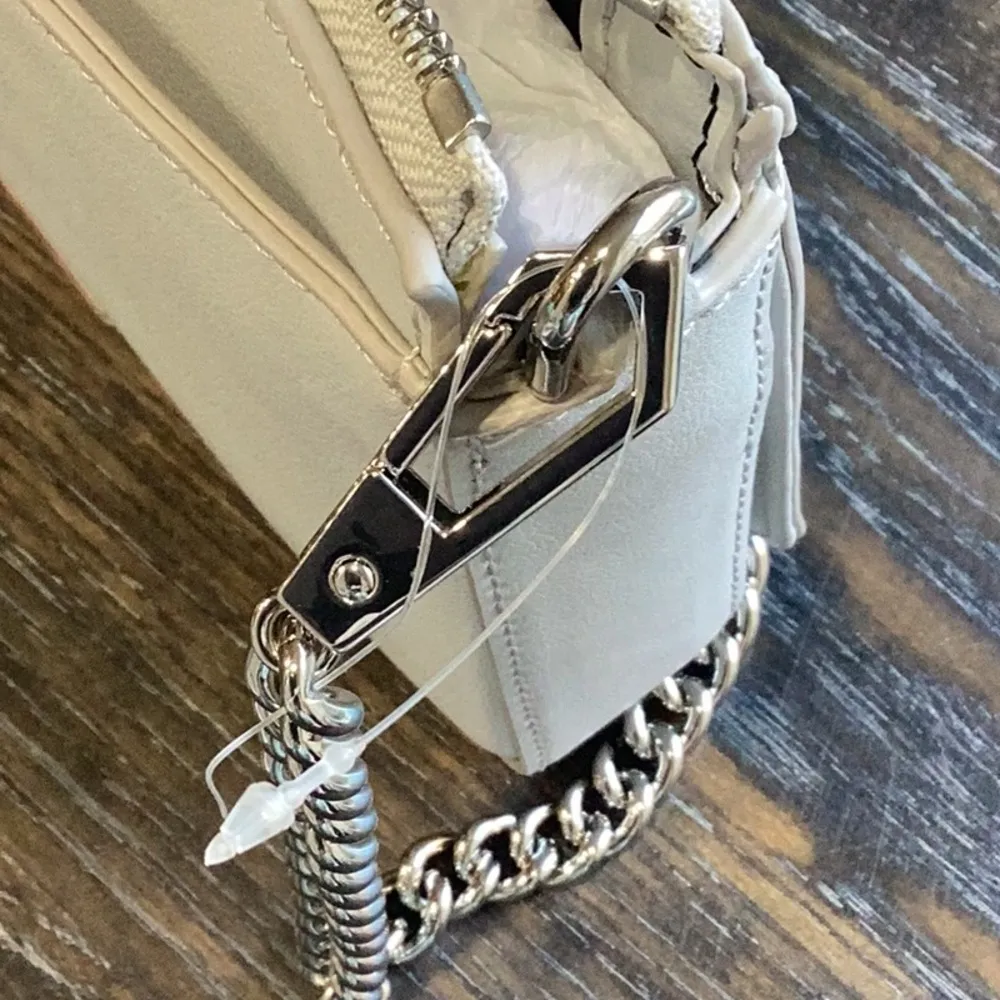 Rebecca Minkoff Gray Chevron Quilted Leather Mini Love Crossbody NWT - Image 5