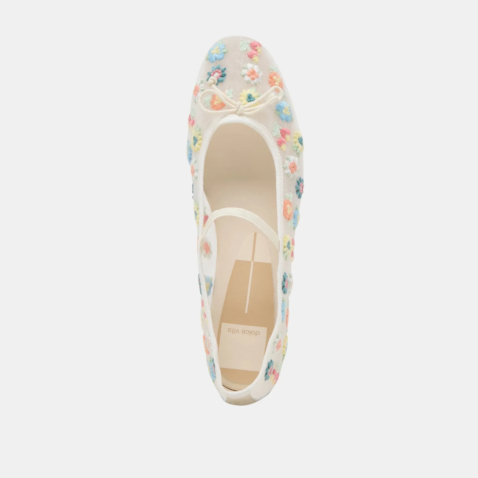 dolce vita cadel floral ivory mesh ballet flats - Image 2