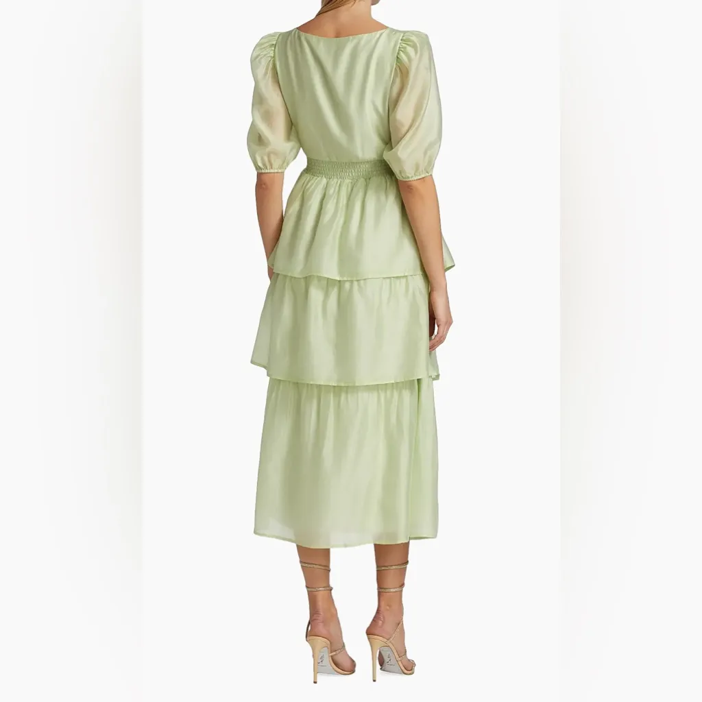 Wayf Tiered Midi Dress Mint Size M - Image 10