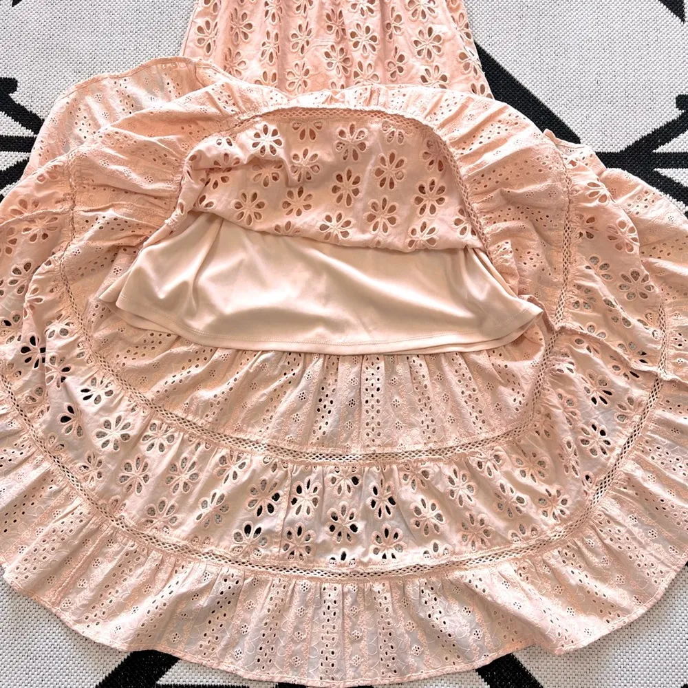 A Collective Story Eyelet Lace Maxi Dress XS - Image 6