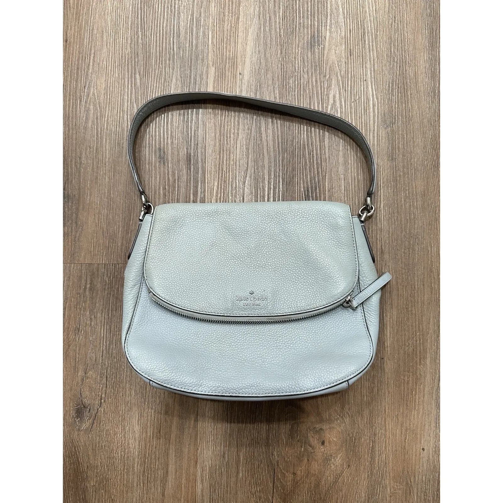 Kate Spade New York Leila Medium Flap Shoulder Bag Women's Handbag Mute blue.‎ - Image 2