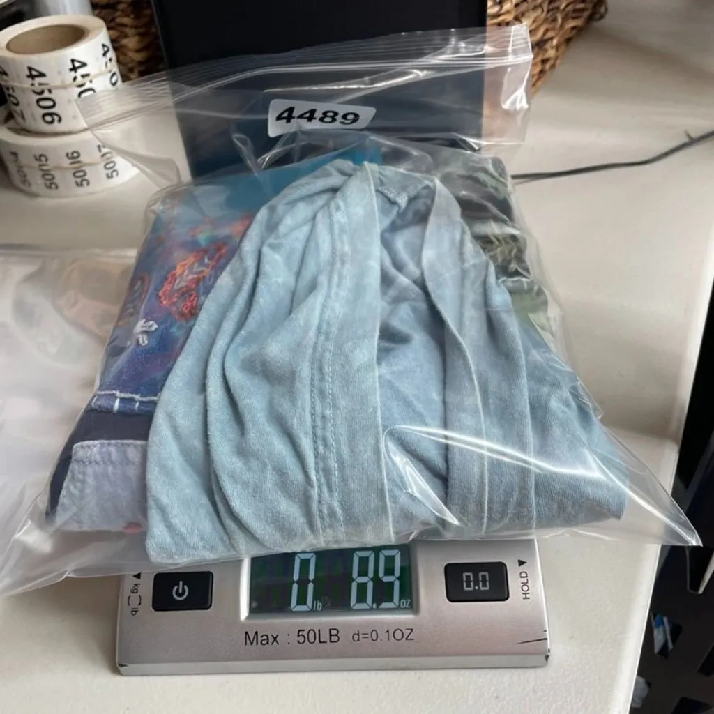 Sacred Threads Jacket Womens M/L Baby Blue Patchwork‎ Embroidered Full Zip Hood - Image 8