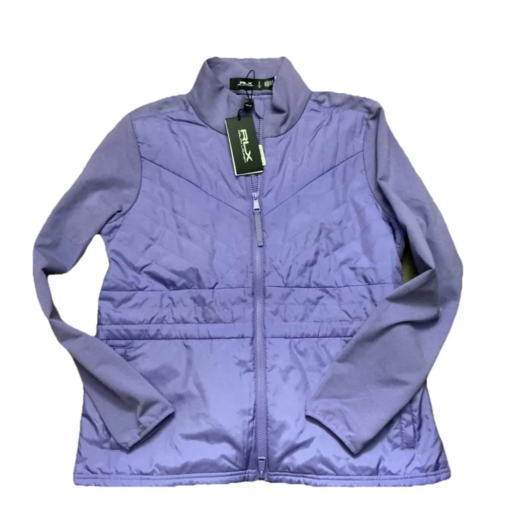 RLX Ralph Lauren Pure Lilac Quilted Hybrid Jacket Golf Concept  Size M  NWT $198 - Image 4