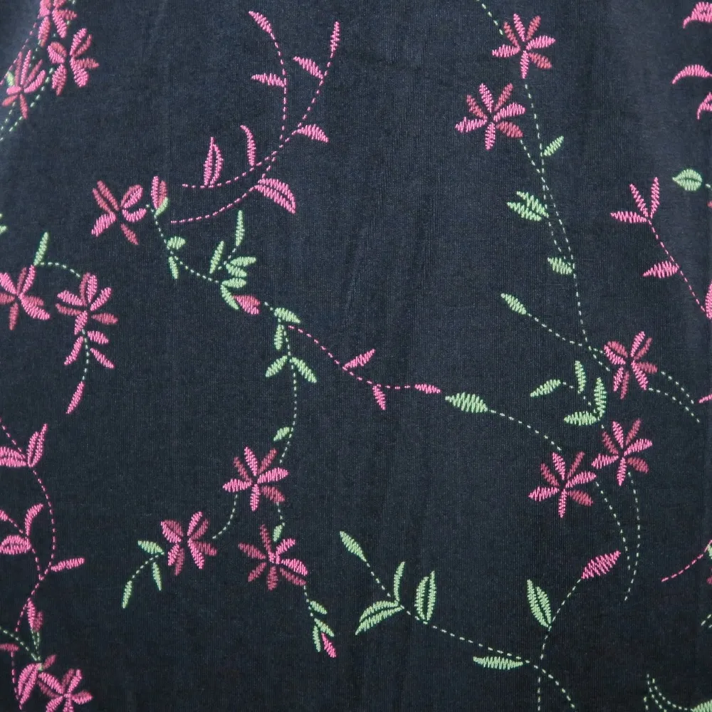 Vintage 90s Black Floral Skirt - Image 3