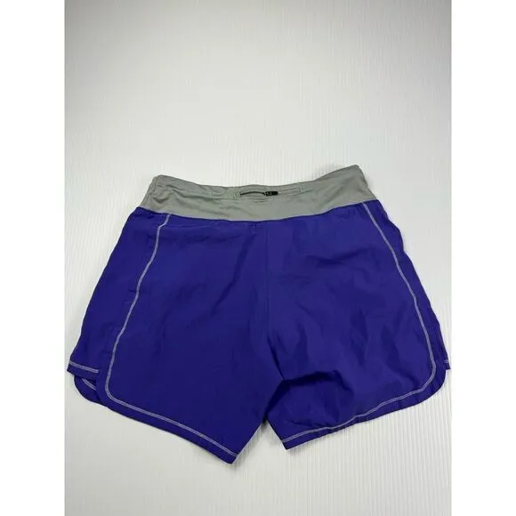 Reebok Play Dry Shorts Womens Small Purple Blue Running Workout‎ Elastic Waist - Image 2