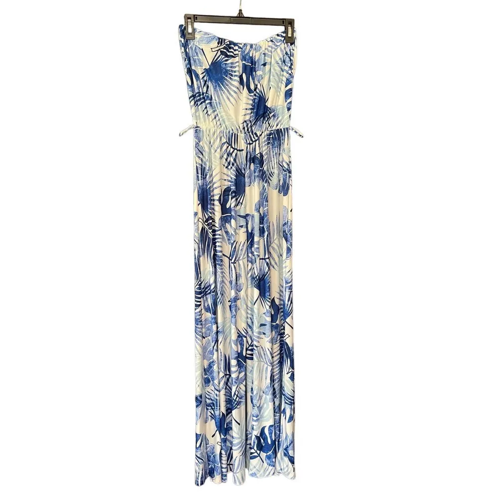 Beach Break pull on strapless jumpsuit - Image 2