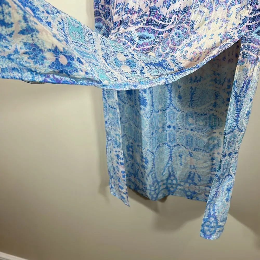 Maeve Anthropologie Waimea Silk Women Double Split Slit Maxi Skirt Size Small - Image 8