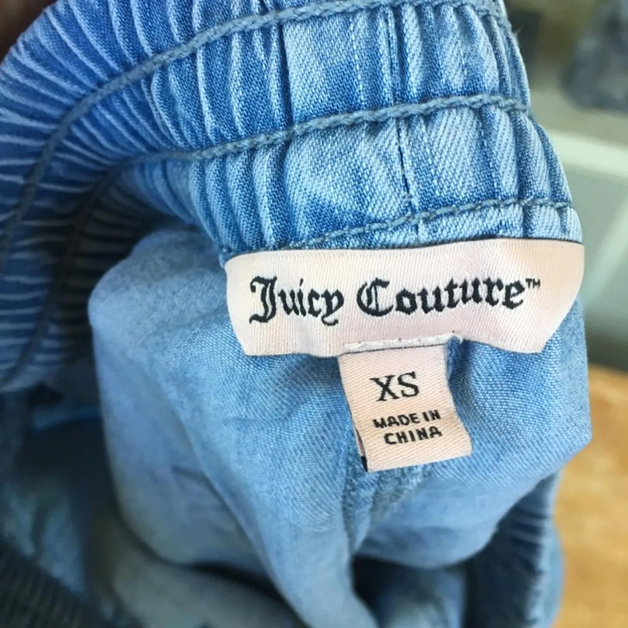 Juicy Couture Black Chambray Shorts - Image 4