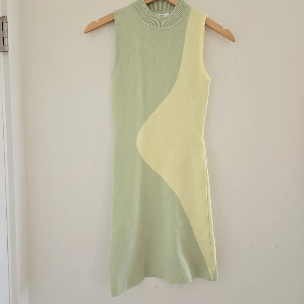 | the palms mini dress neon summer knit dress sleeveless s/m/l - Image 7