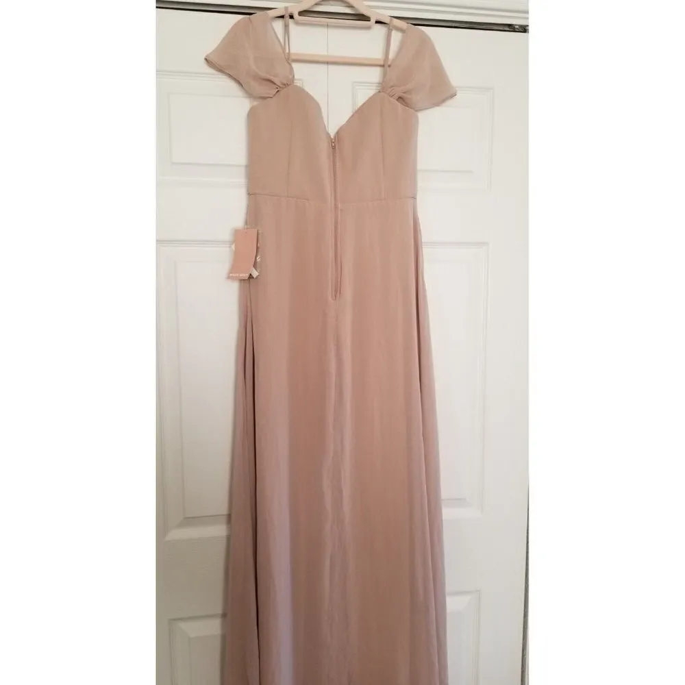 Birdy Grey Spence Chiffon Dress Gown Taupe  Bridesmaid, Prom, Wedding Size M - Image 6