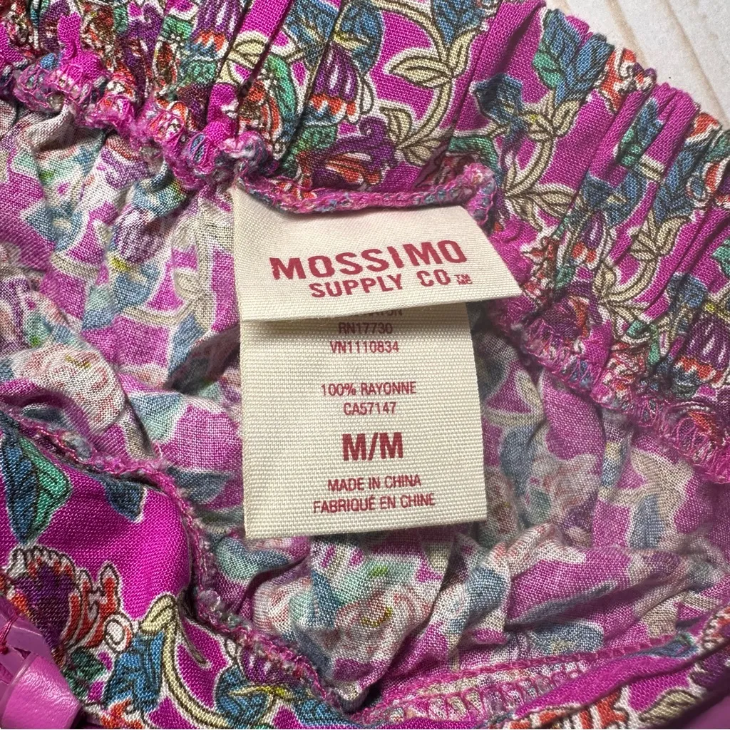 Mossimo Supply Co. Vibrant Pink Patterned Mini Skirt Size M - Image 3