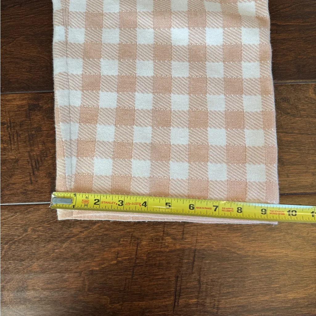 TRUTH PEACH CHECKERED KNIT PANTS // SIZE‎ Mediun Pink Size undefined - Image 9