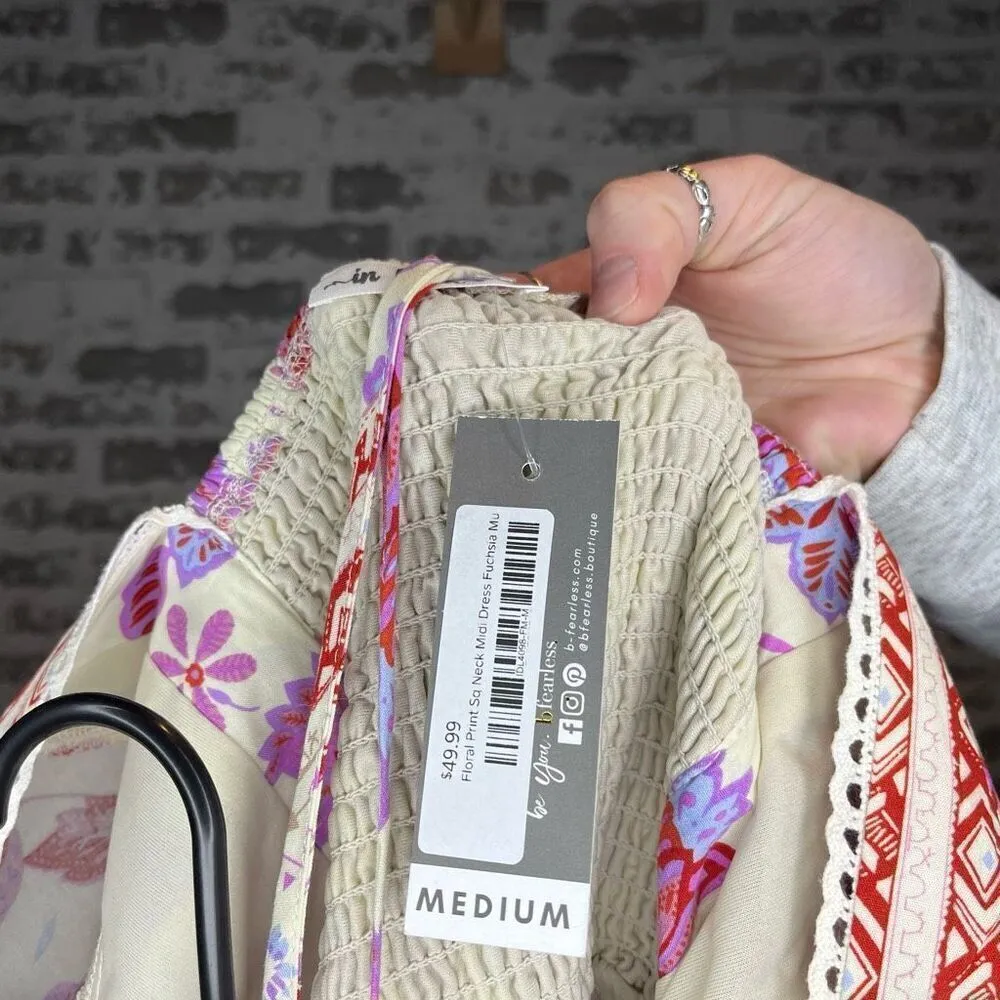 In loom | women nwt square neck floral dress - Image 4