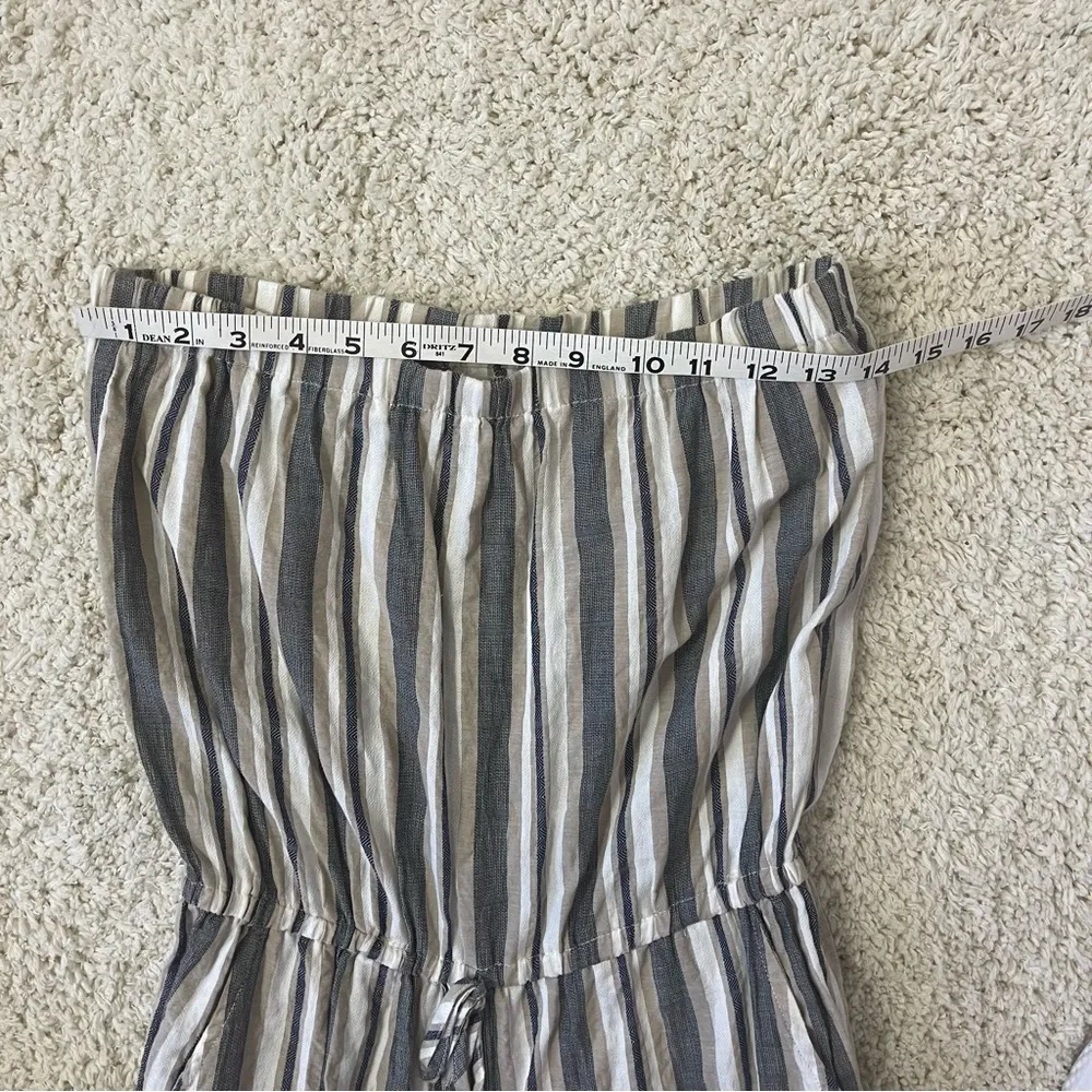 Tacera Black and White Jumpsuit with Elastic Waist - Image 5