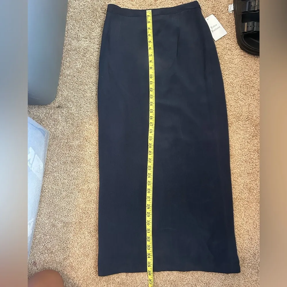 Parisian Signature Elegant Navy Women's Skirt Size 8 Blue - Image 8