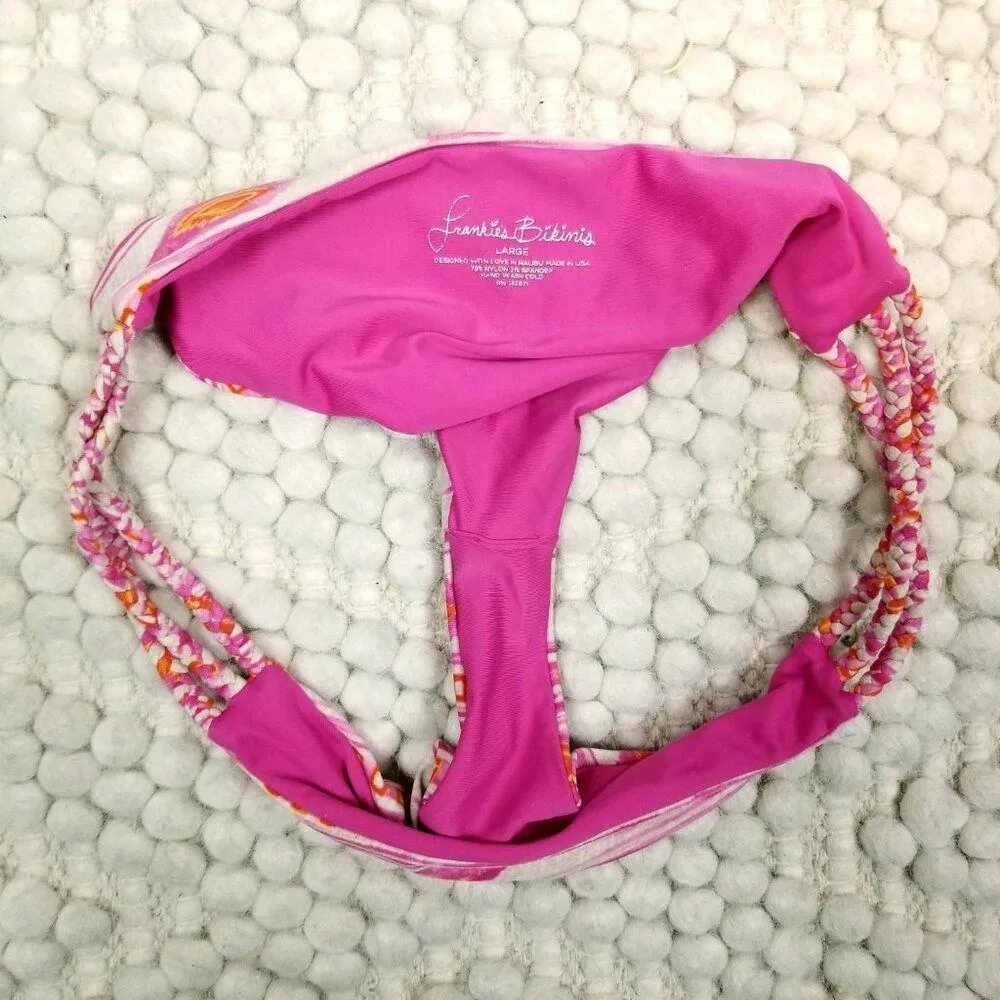 Frankies Bikinis Kaia Set Sherbet Pink Sz Large - Image 15
