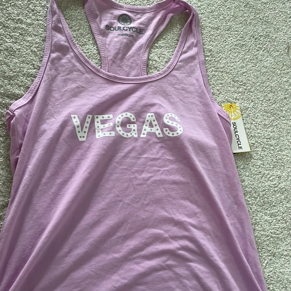 Brand New Vegas Lavender Purple Soulcycle Racerback Tank Top - Image 4