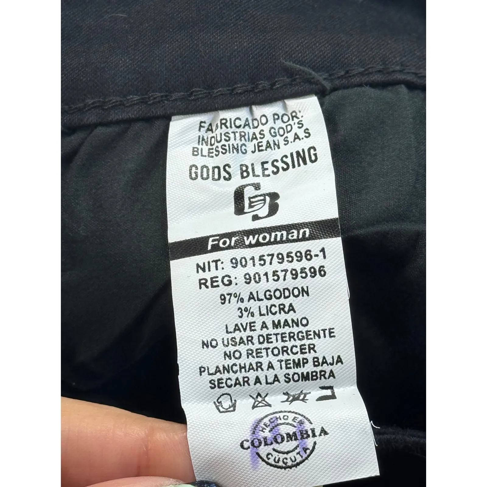 Gods Blessing colombian up Black High Rise Skinny Button Fly Jean 10 - Image 9