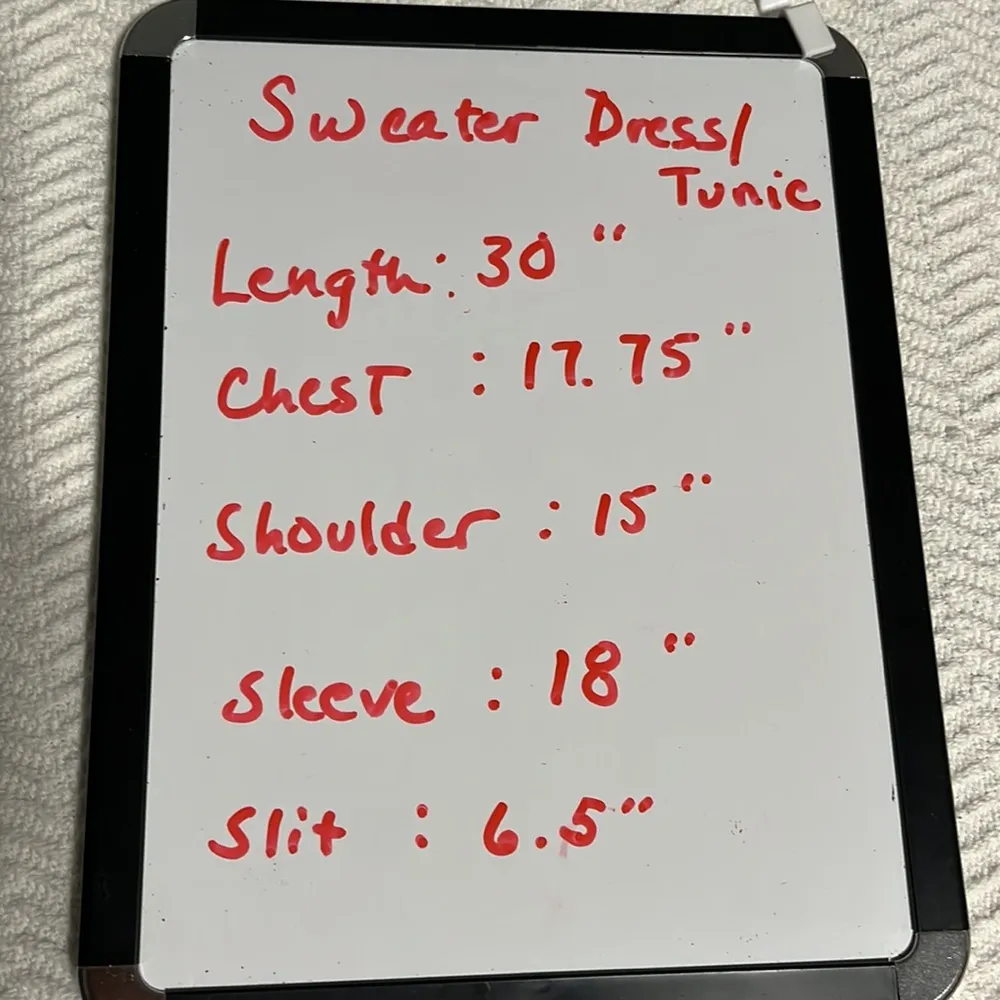 Sweater Tunic Short Dress Drape Neck Cable Knit Fringe Womens Medium - Image 10