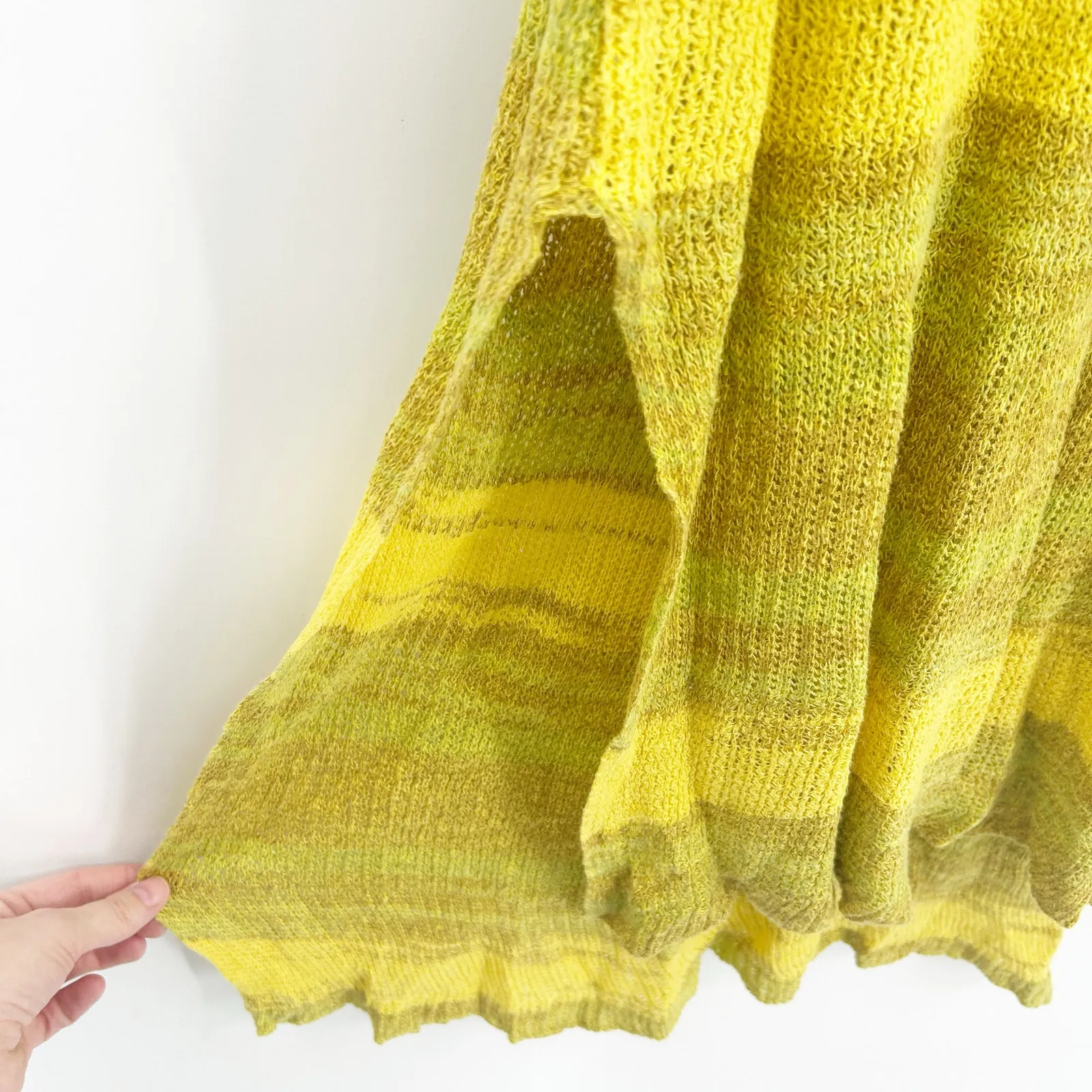 Free‎ People FP Womens Boho Always Sunny Days Linen Blend Knit Tank Tunic Top M - Image 4