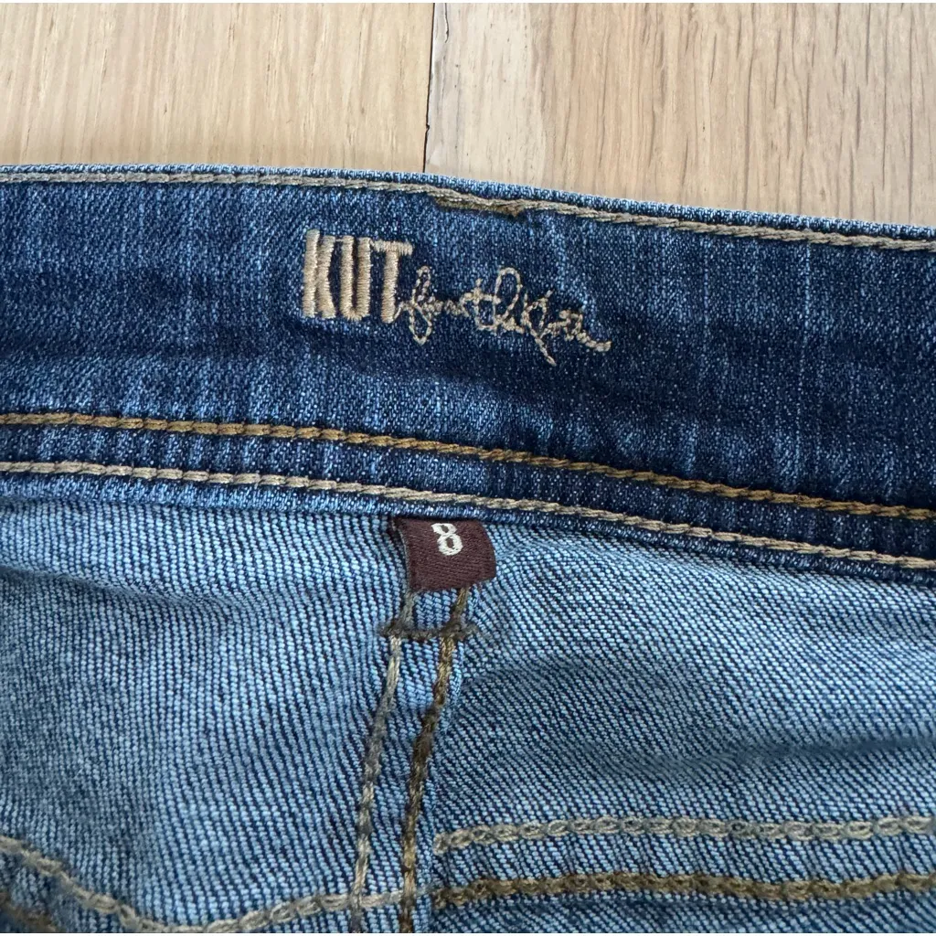 Kut from the Kloth Straight Leg Cuffed Jeans Size 8 - Image 5