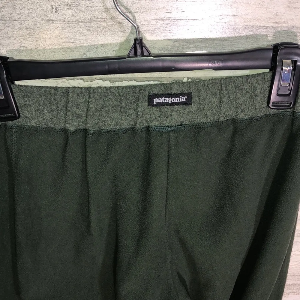 Patagonia synchilla green sweatpants lounge pants stretchy pants soft bed pants‌ - Image 5