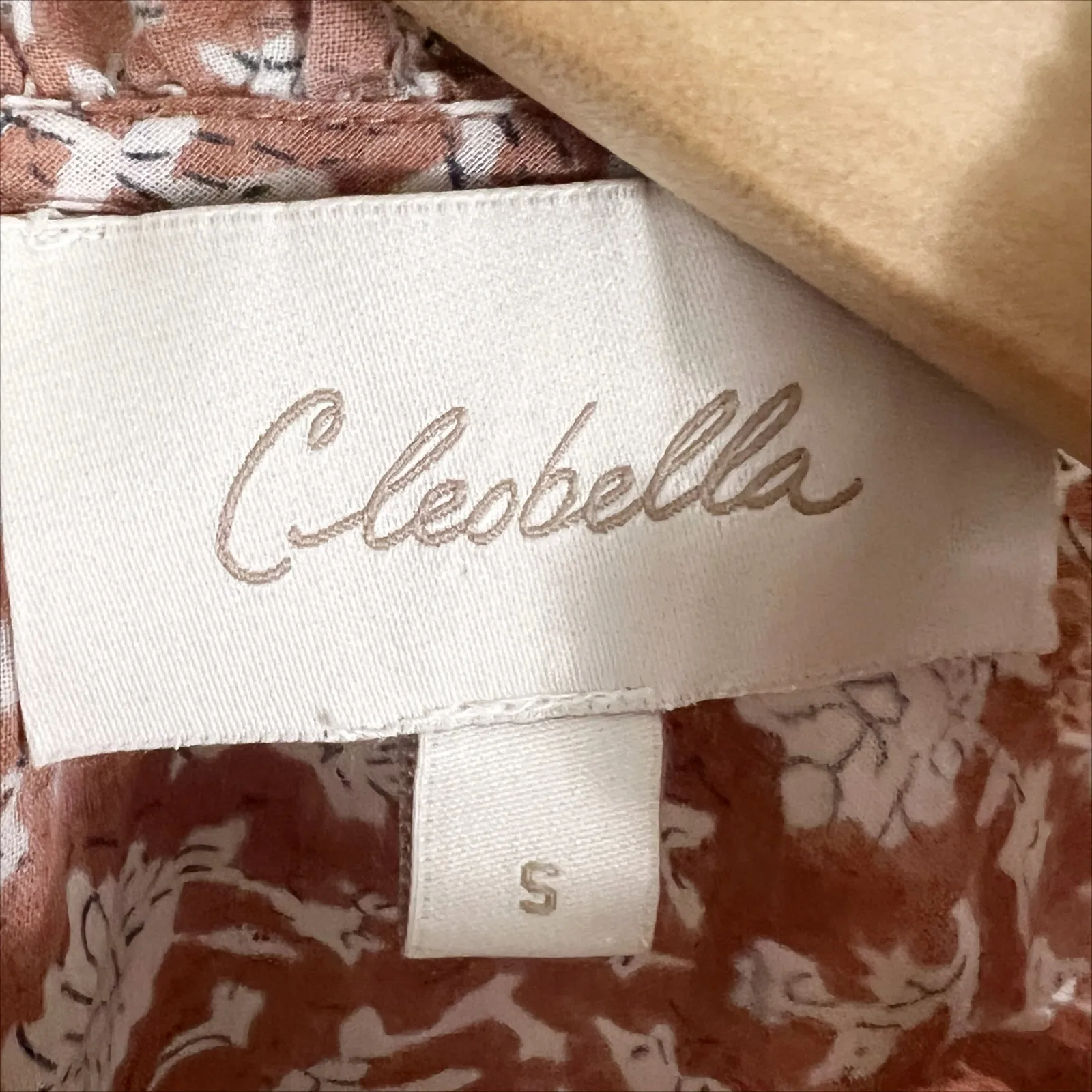 Cleobella Mauve Floral Print Nasir Blouse Top in Raja Size Small - Image 7