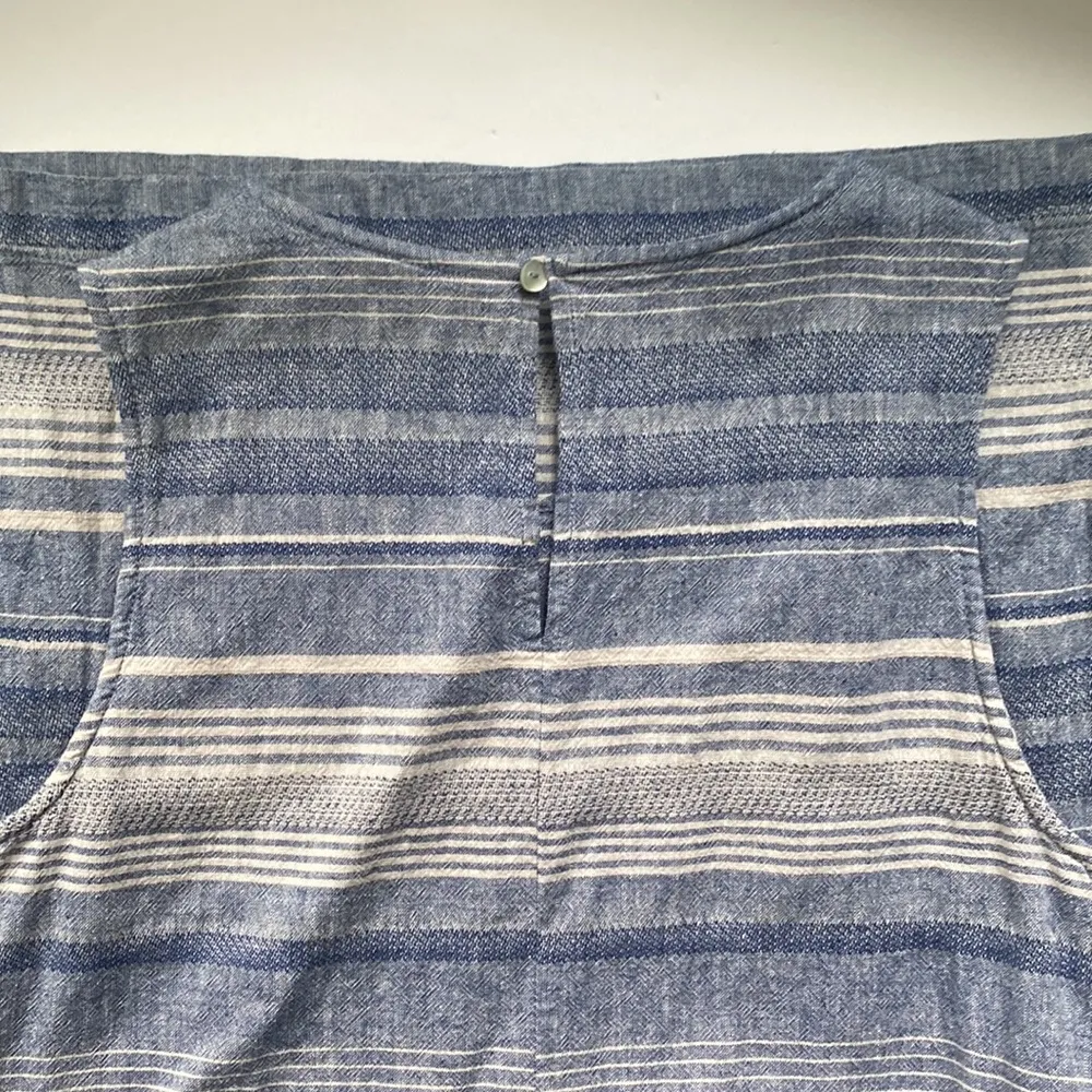 Artisan NY blue striped linen blend dress, size 2 - Image 4