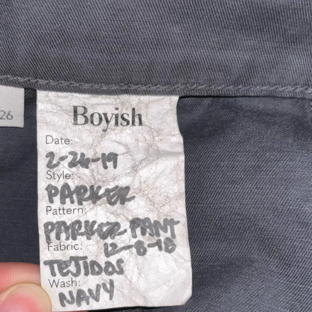 Boyish Navy Blue Parker Cargo Chino Pants Straight Leg Baggy Masculine Utility - Image 12