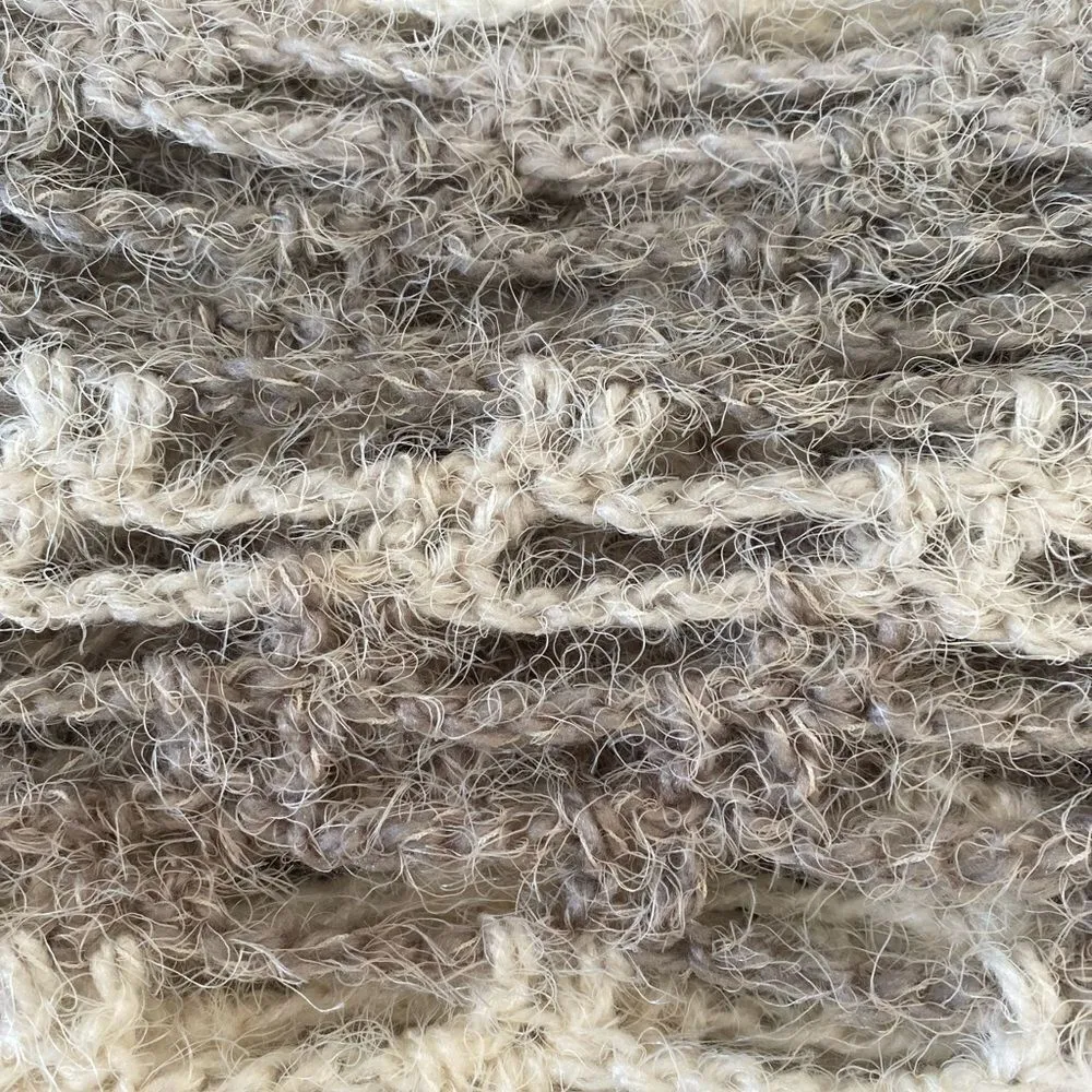 #132 CHAIN INFINITY super soft scarf Gray - Image 3