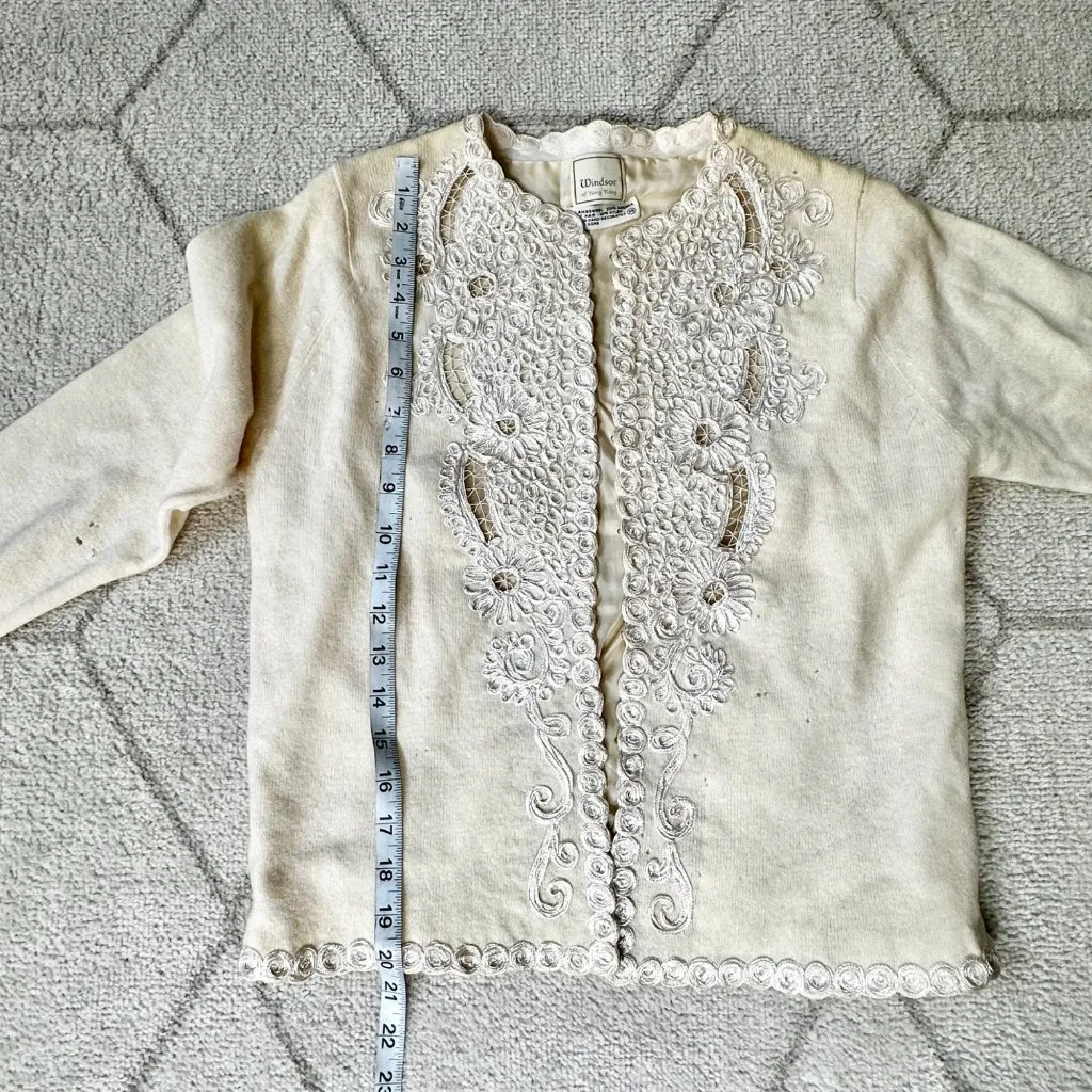 Vintage 1950s Wool Cardigan Spooky Zombie Co - Image 4