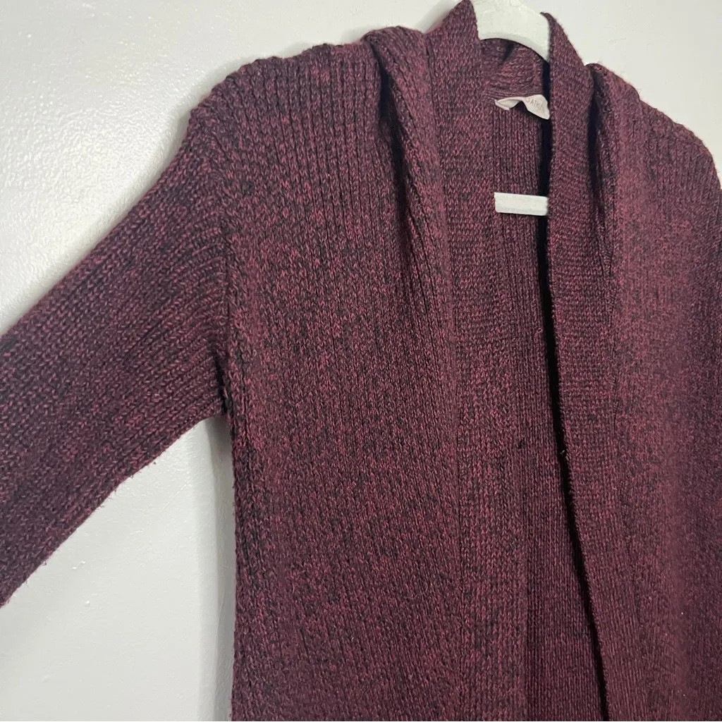 Athleta Maroon Open Front Cardigan - Image 5