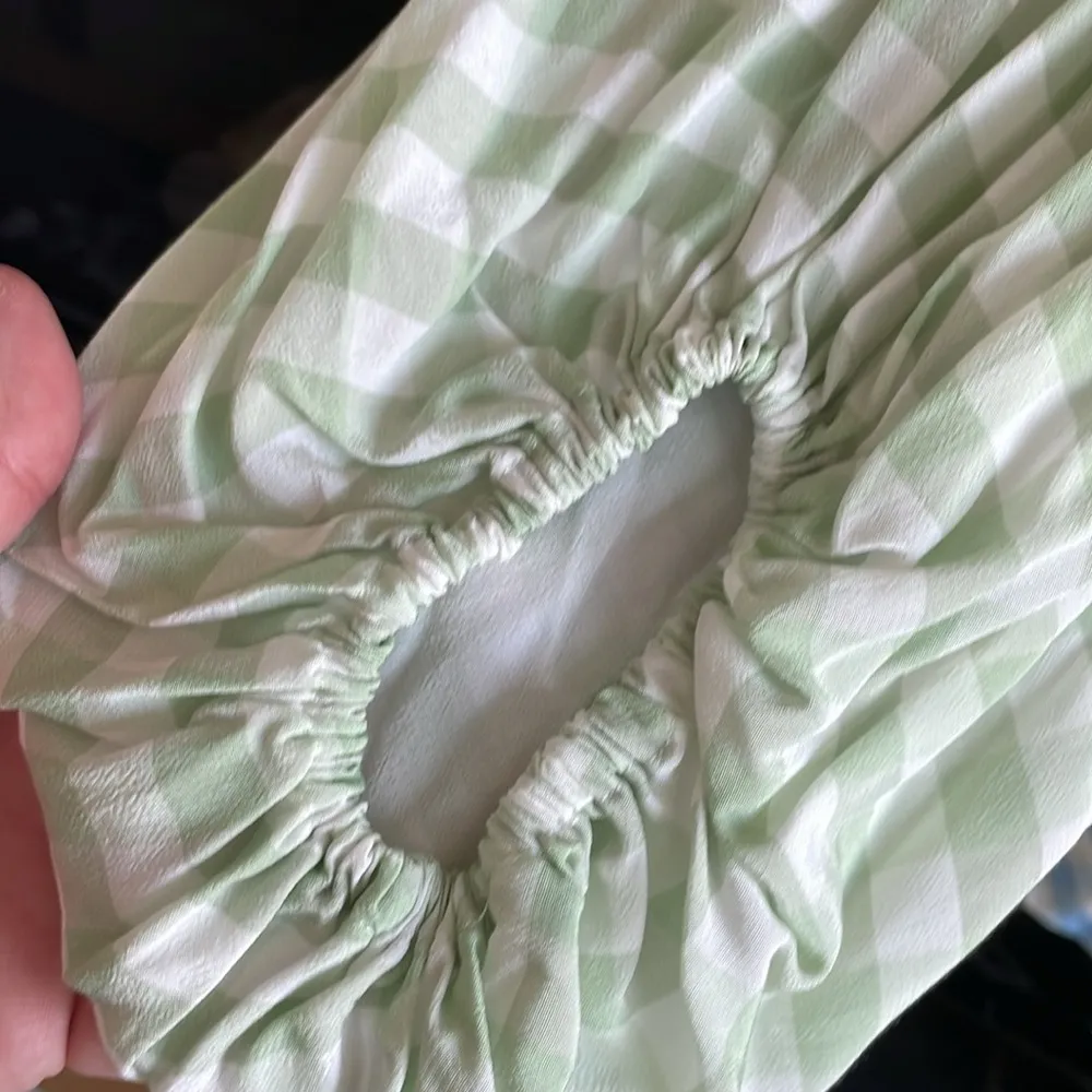 Staud Olivier Gingham Mini Dress NWT - Image 5