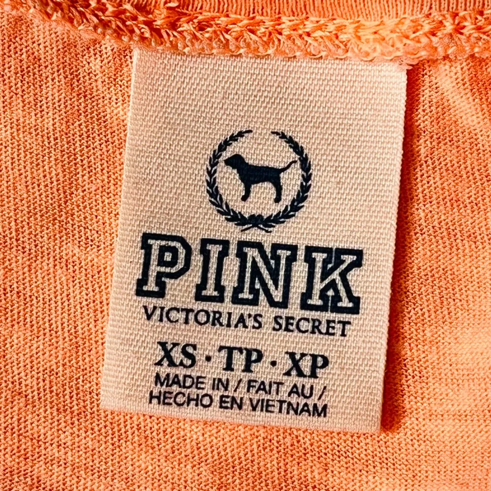 PINK Victoria’s Secret Oversized Cropped Tshirt Florescent Orange Size XSmall - Image 3