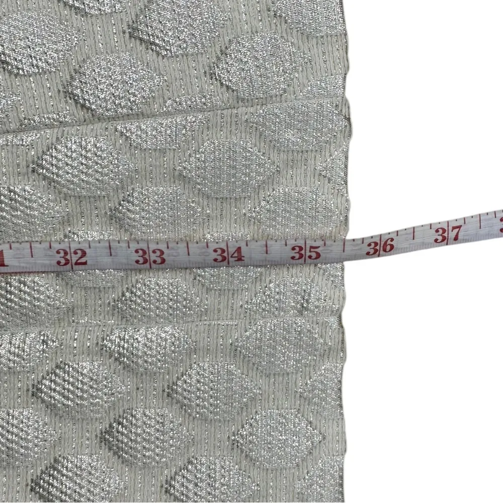 CREMIEUX NWT Metallic Cream Midi Dress - Image 9