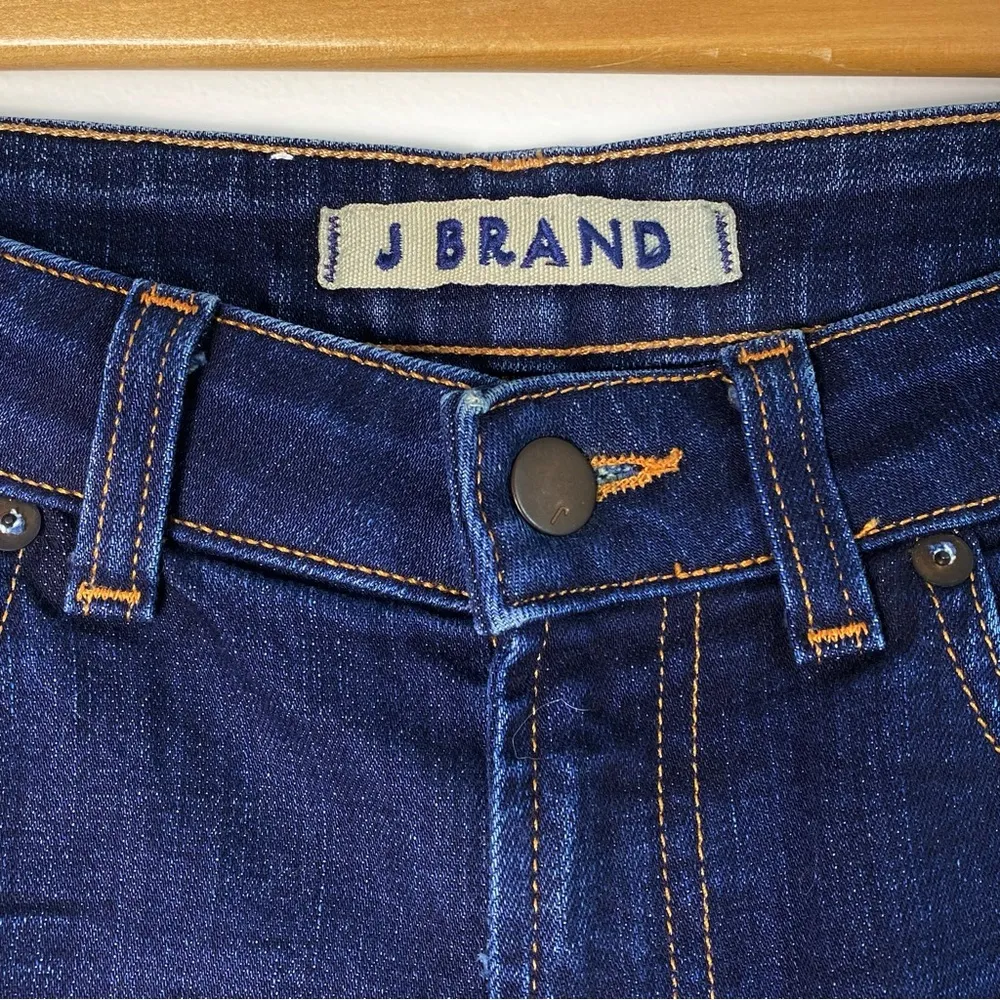 J Brand Jeans Scarlett Cigarette Ink Dark Wash Slim Straight Leg Sz 28 Denim - Image 13