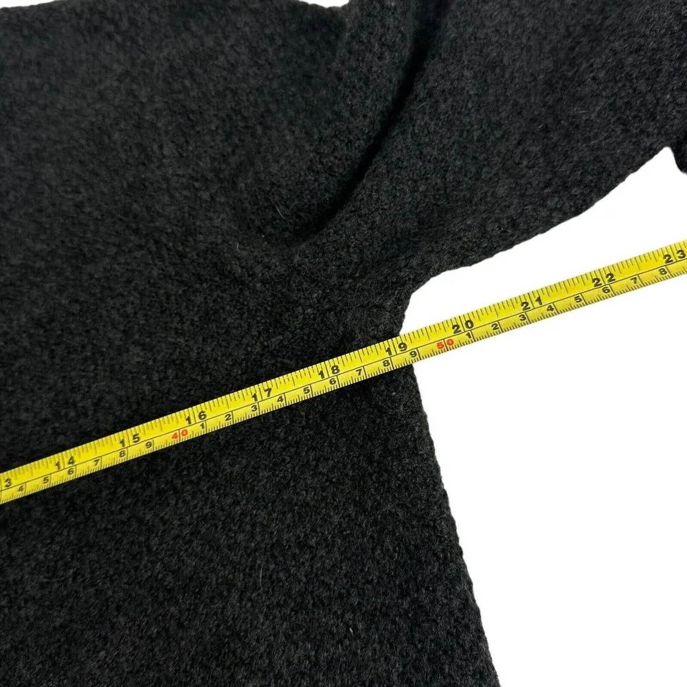 Cynthia Rowley Gray Snap Button Belt Loop Cardigan Sweater Size M - Image 6