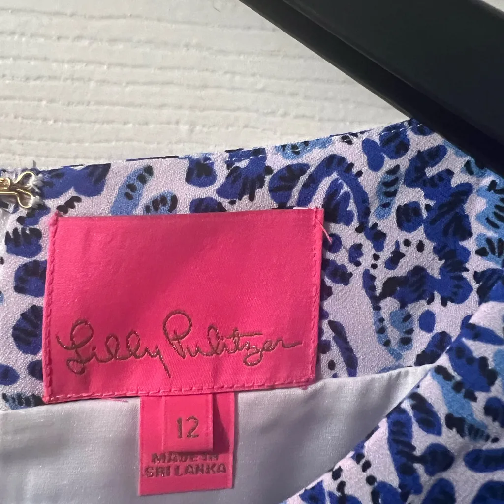 Lilly Pulitzer Blue and White romper dress - Image 4