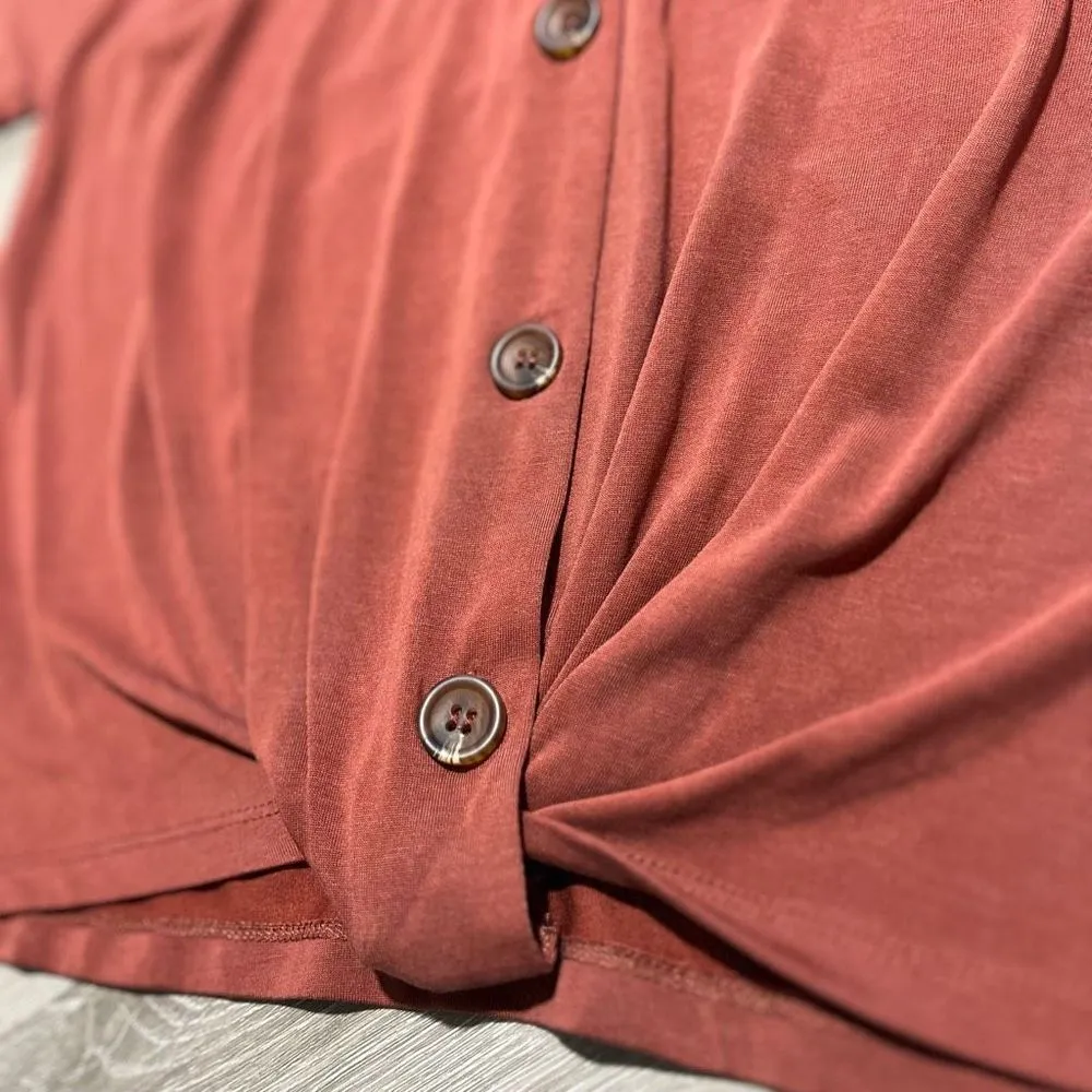 Daytrip Button Down Strappy Back Top Size XS - Image 4