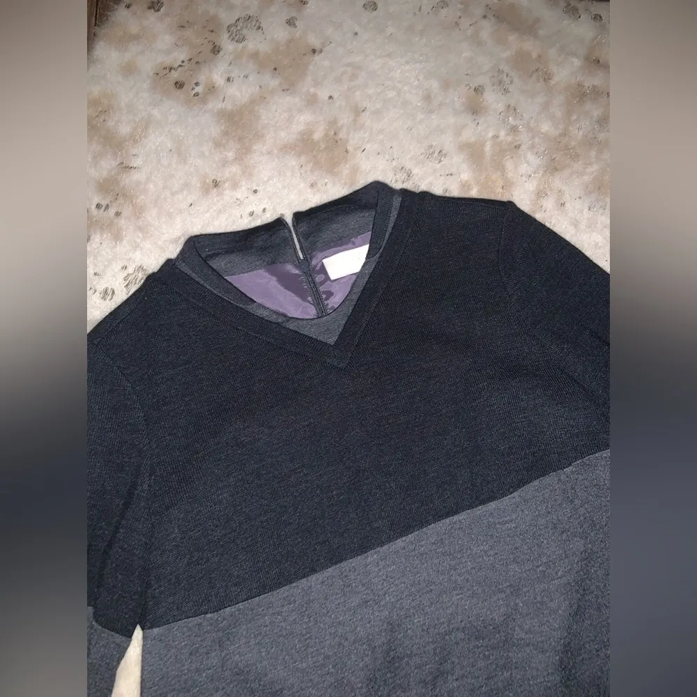 KUHO grey designer luxury knit formal dress winter Korean spring Gray Size M - Image 4