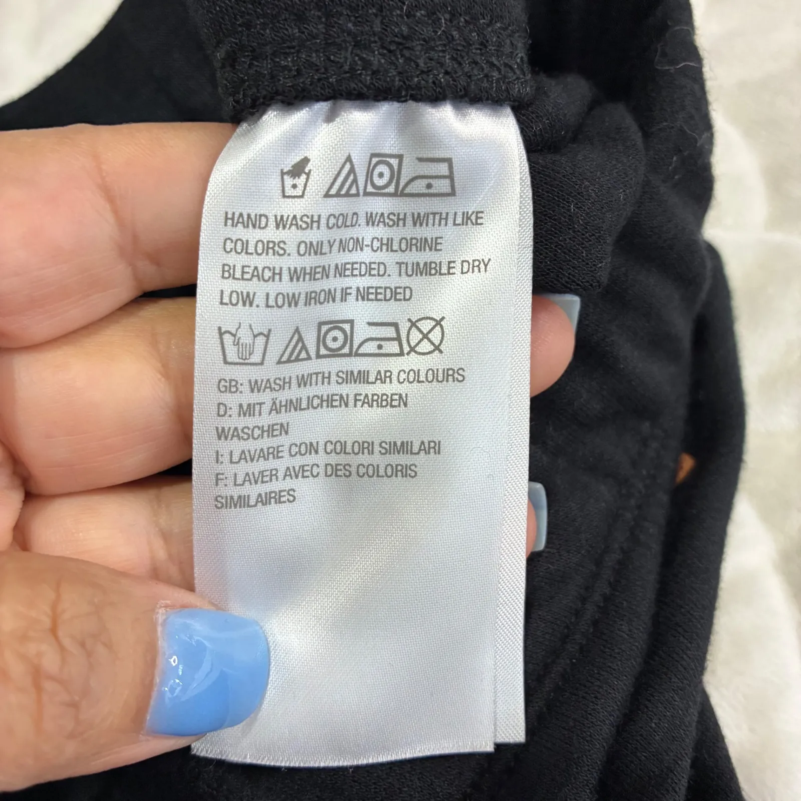 Peace Love World Womens‎ 3X Black Hi Low Skirt Drawstring Waist Slit Plus Size - Image 4