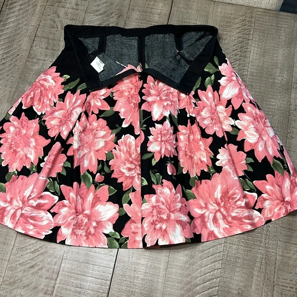 3/$25 Speechless juniors Floral Peonies skirt Print High Waisted - Image 5