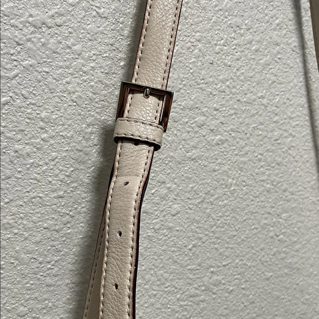 Kate Spade Pink Dust Pebbled Leather Hobo Tassel Zip Top Crossbody Bag Purse - Image 6