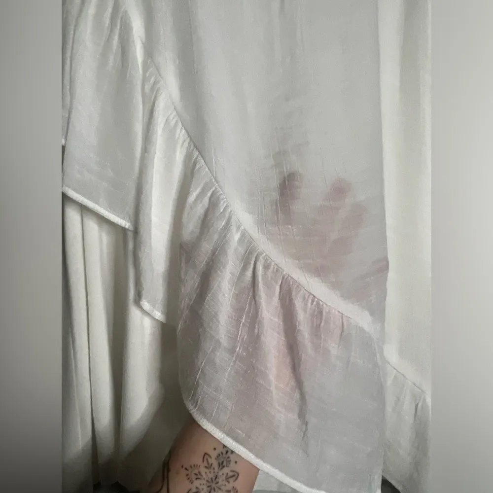 ALYX White Asymmetrical Layered Sleeveless Blouse XXL - Image 4