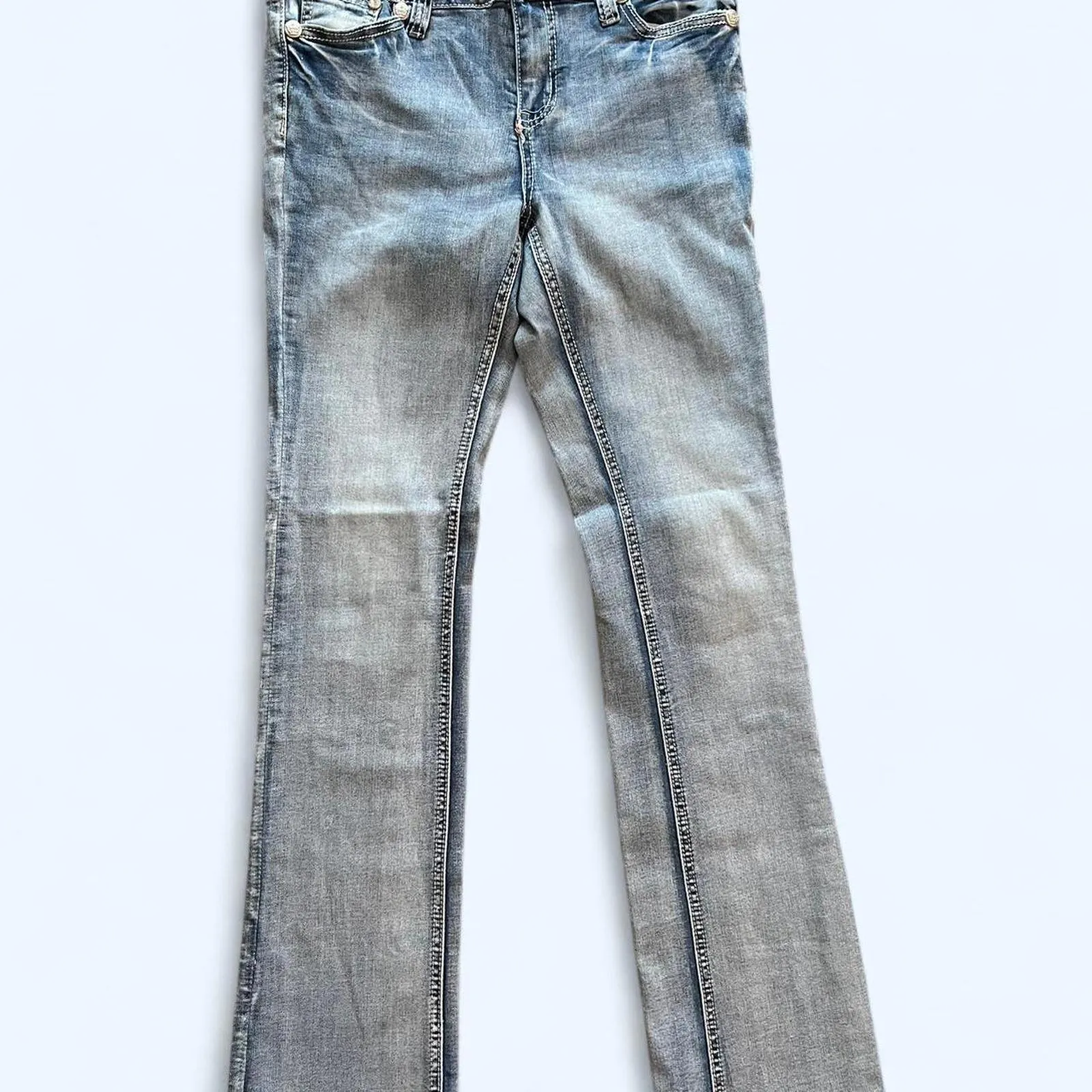 Y2K Rebel & Soul low rise boot cut Size 6 Blue - Image 3