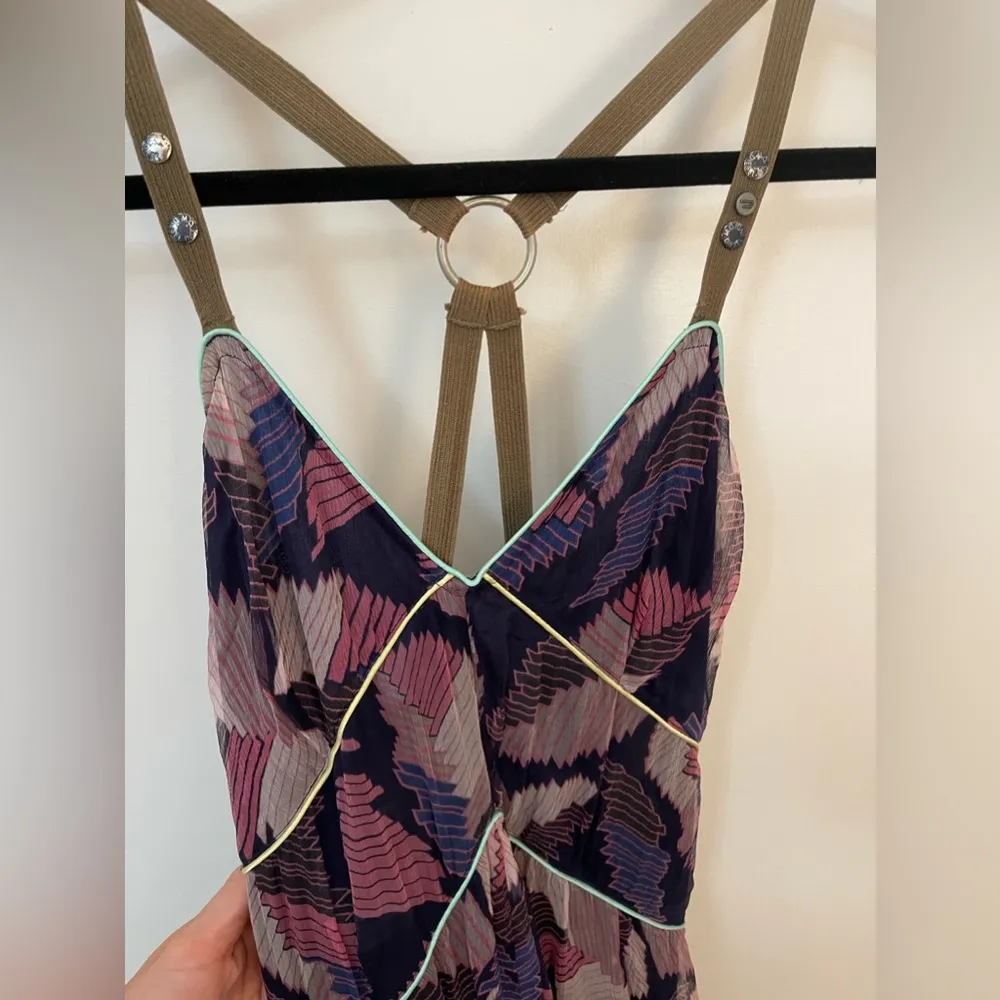 , high low dress, 100% Silk, Sz. XS - Image 6