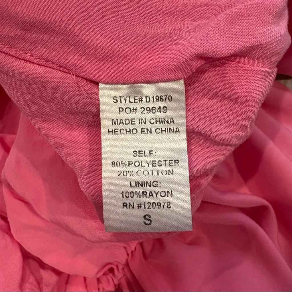 Entro High Waist Puff Sleeve Bubble Hem Dress, Sz S - Image 11